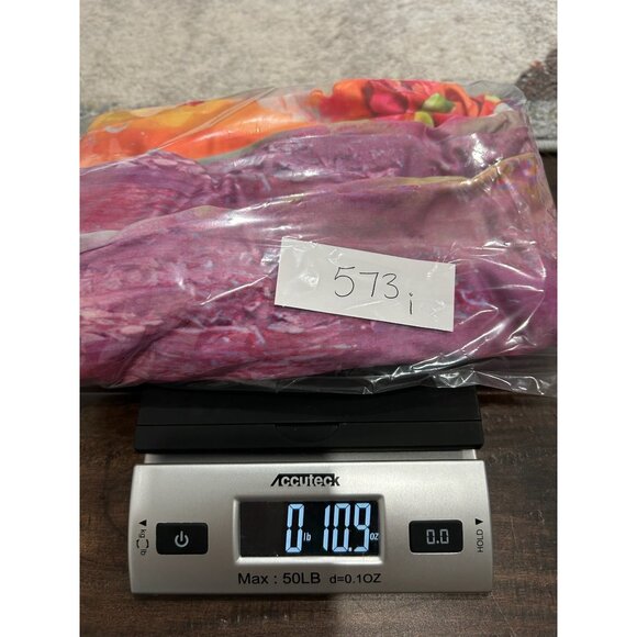 Bright Multicolor Abstract Print Womens Pants Size XXL Elastic Waist - Picture 11 of 11